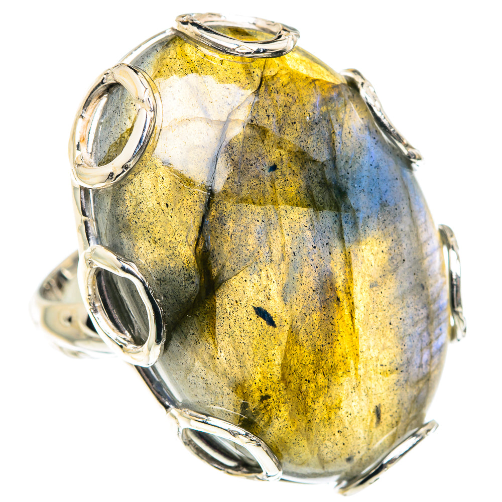 Labradorite Rings handcrafted by Ana Silver Co - RING87482