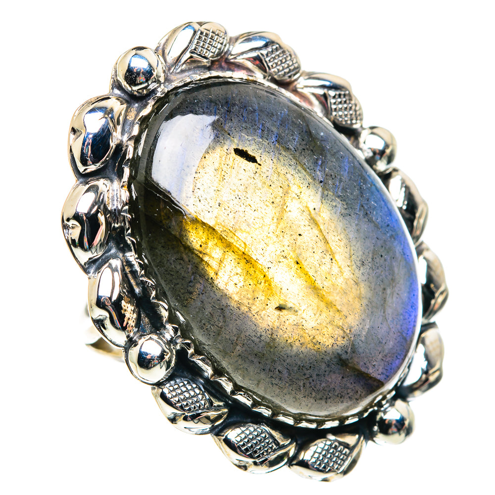 Labradorite Rings handcrafted by Ana Silver Co - RING87485