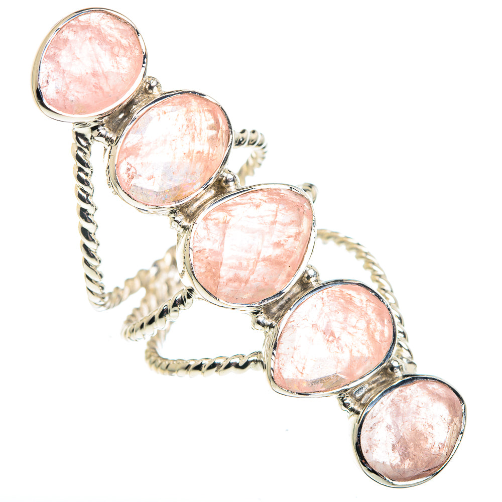 Rose Quartz Rings handcrafted by Ana Silver Co - RING87489