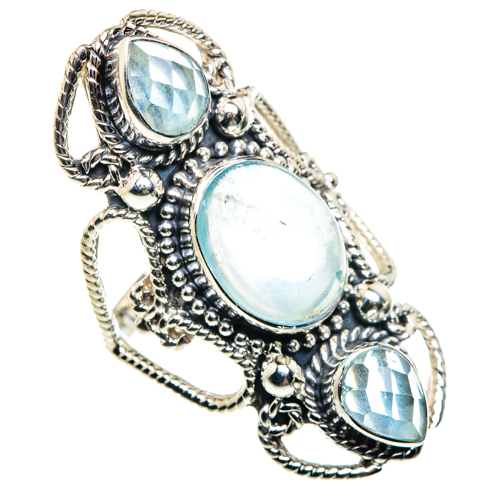 Aquamarine Rings handcrafted by Ana Silver Co - RING87503