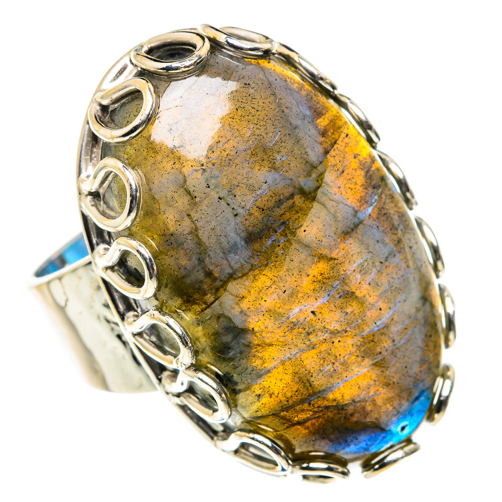 Labradorite Rings handcrafted by Ana Silver Co - RING87504