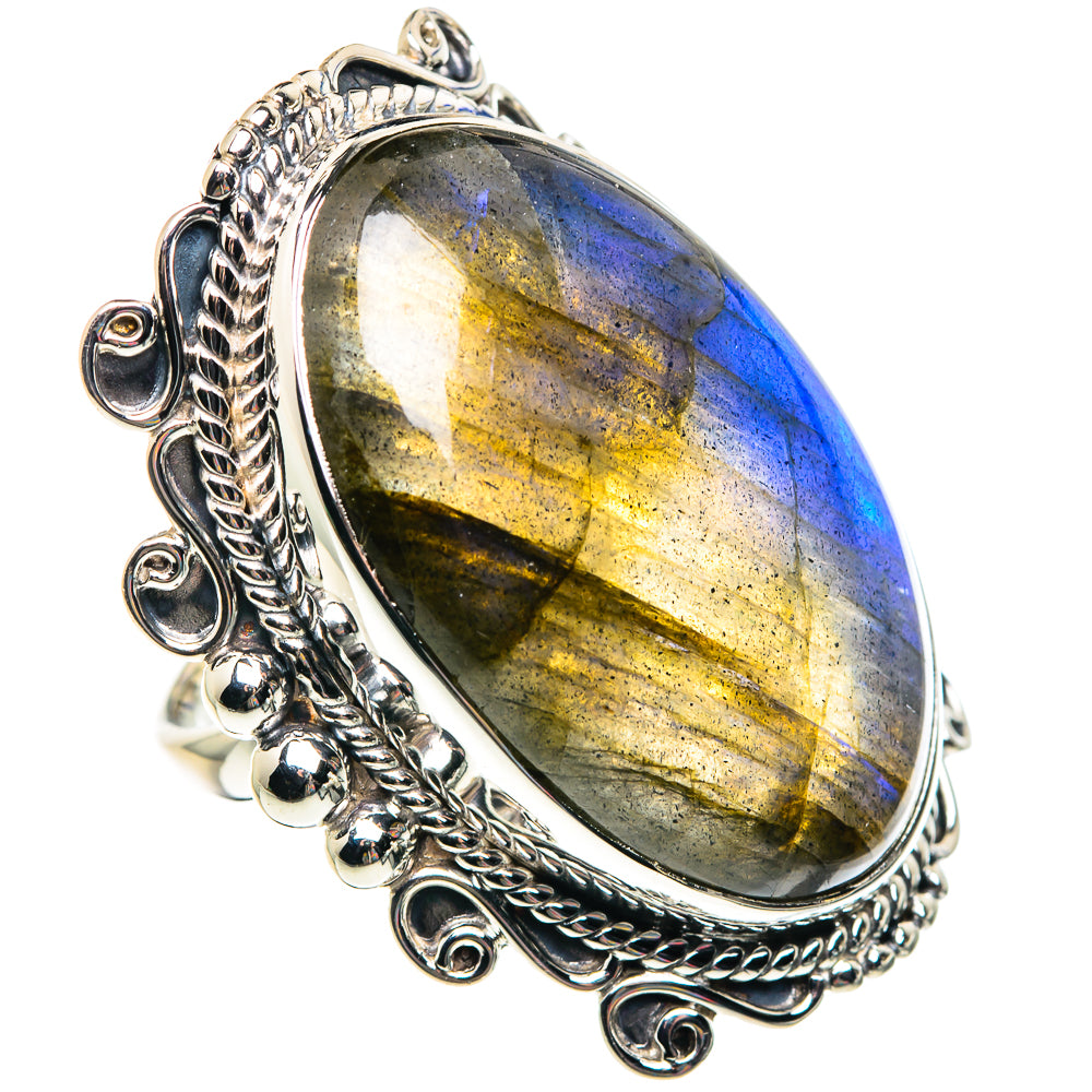 Labradorite Rings handcrafted by Ana Silver Co - RING87513