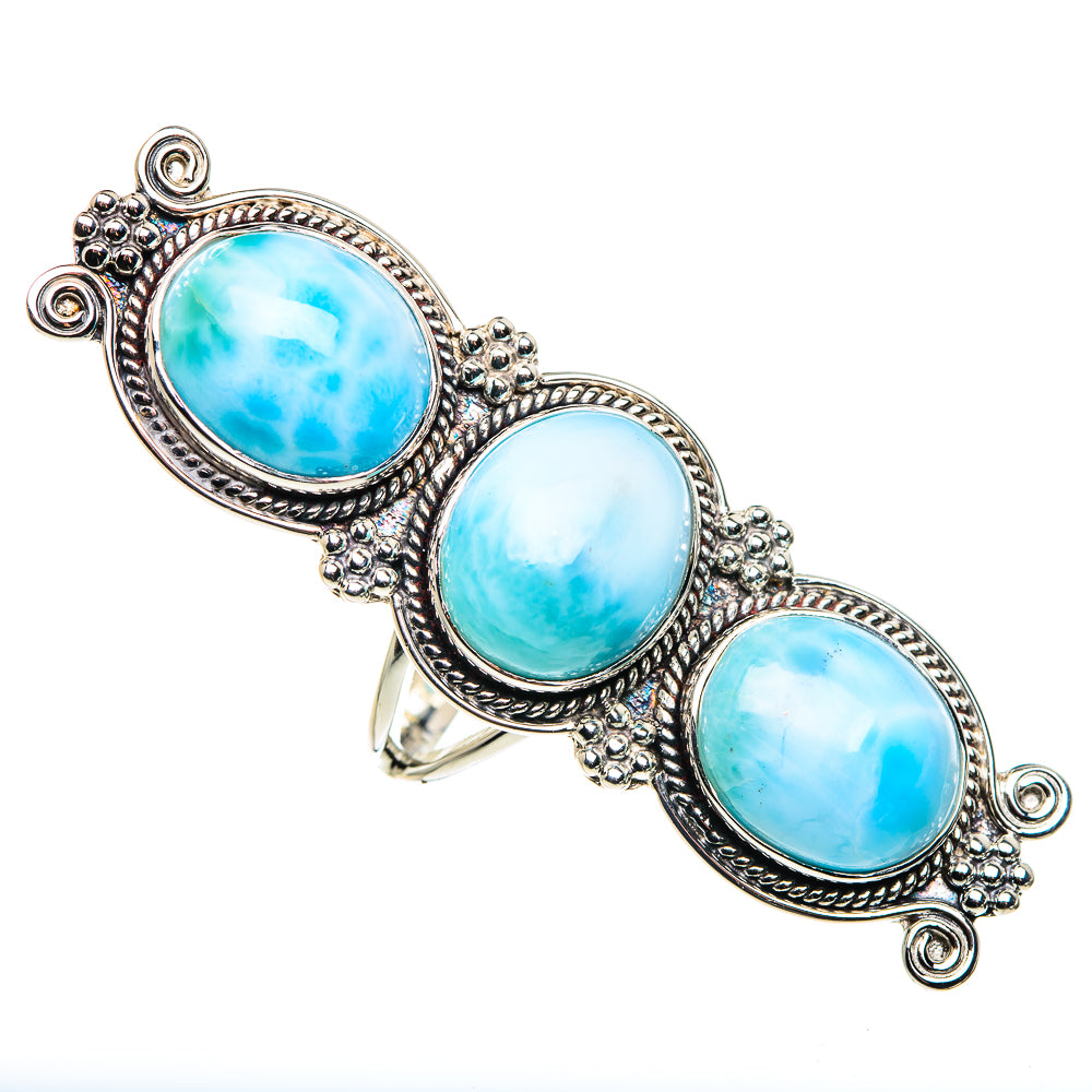 Larimar Rings handcrafted by Ana Silver Co - RING87515