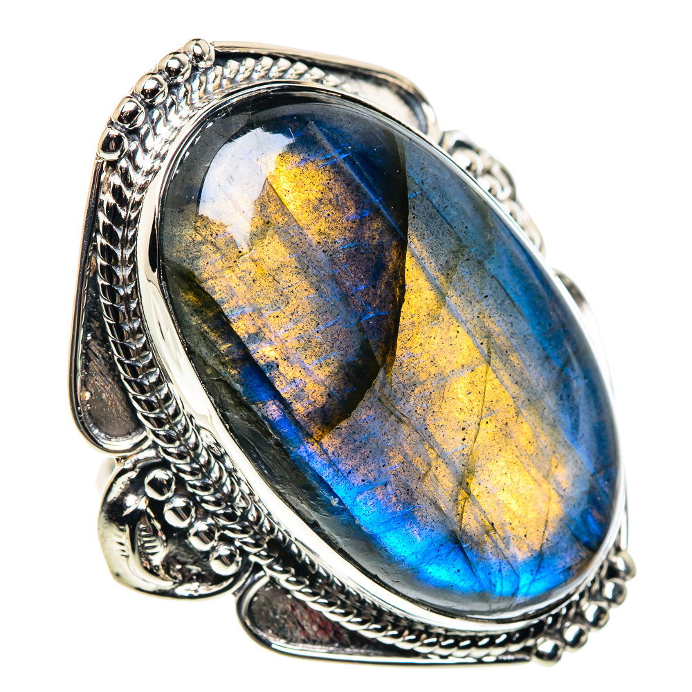 Labradorite Rings handcrafted by Ana Silver Co - RING87516