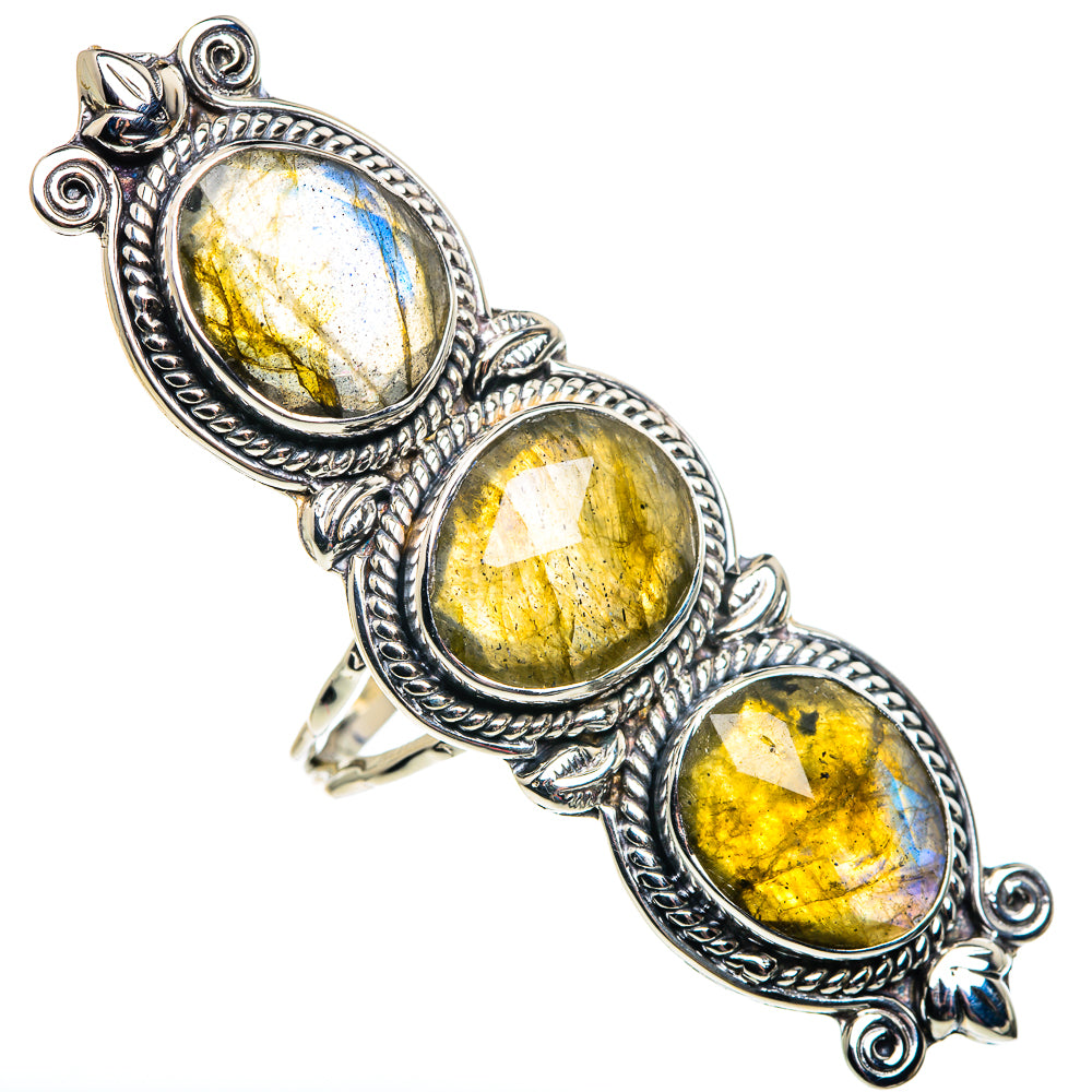 Labradorite Rings handcrafted by Ana Silver Co - RING87518