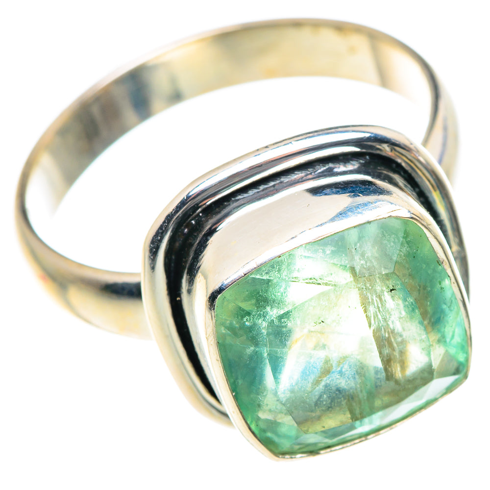 Green Fluorite Rings handcrafted by Ana Silver Co - RING87529
