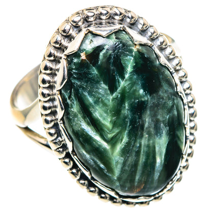 Seraphinite Rings handcrafted by Ana Silver Co - RING87531
