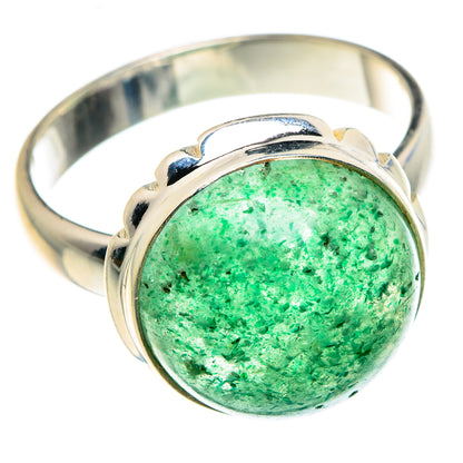 Green Aventurine Rings handcrafted by Ana Silver Co - RING87532