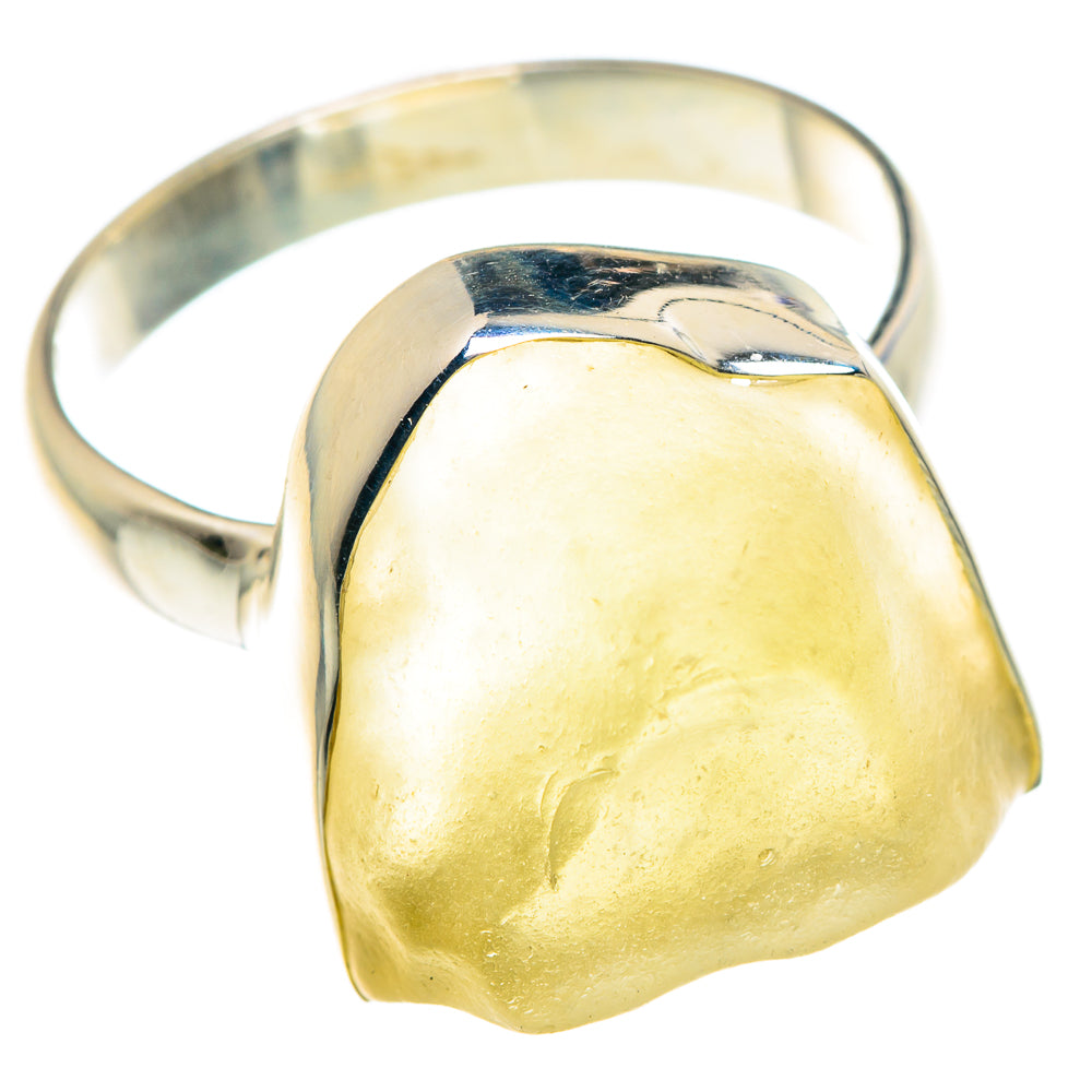 Libyan Desert Glass Rings handcrafted by Ana Silver Co - RING87535