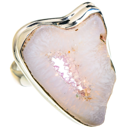 White Geode Slice Rings handcrafted by Ana Silver Co - RING87542