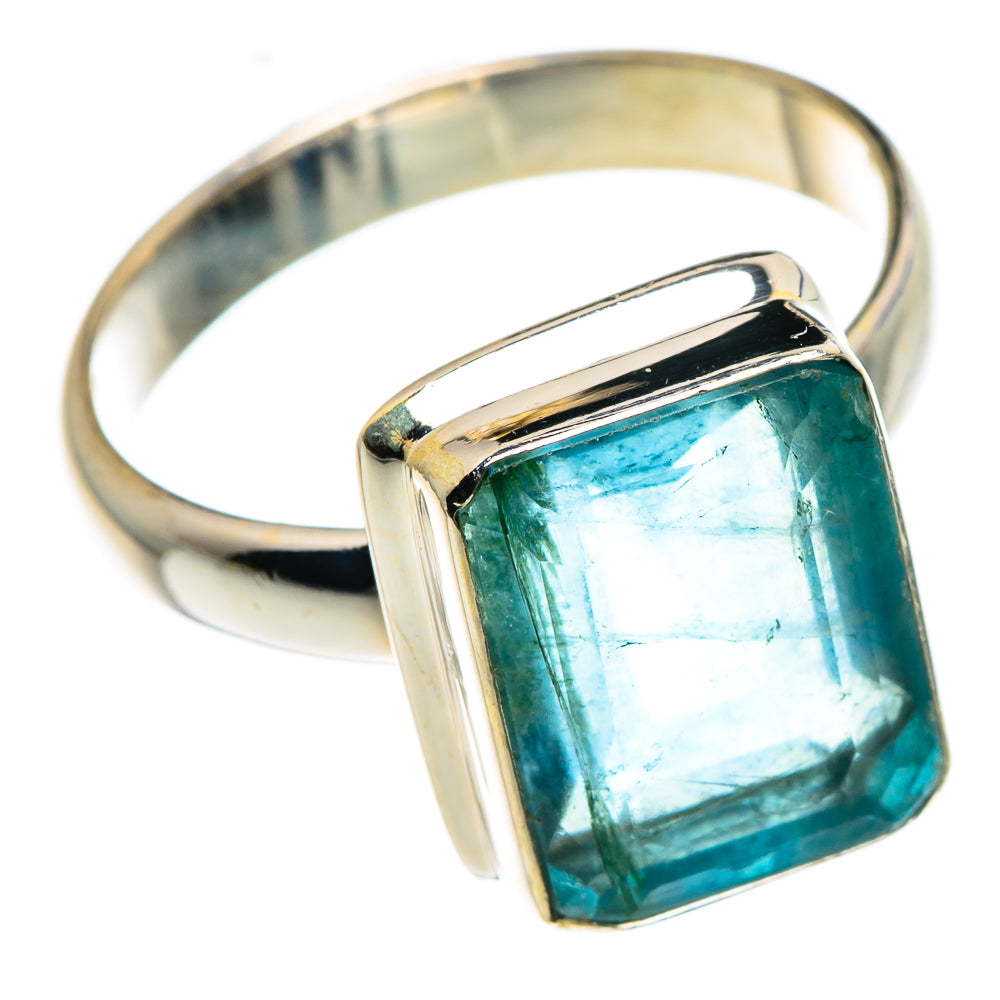 Blue Fluorite Rings handcrafted by Ana Silver Co - RING87545