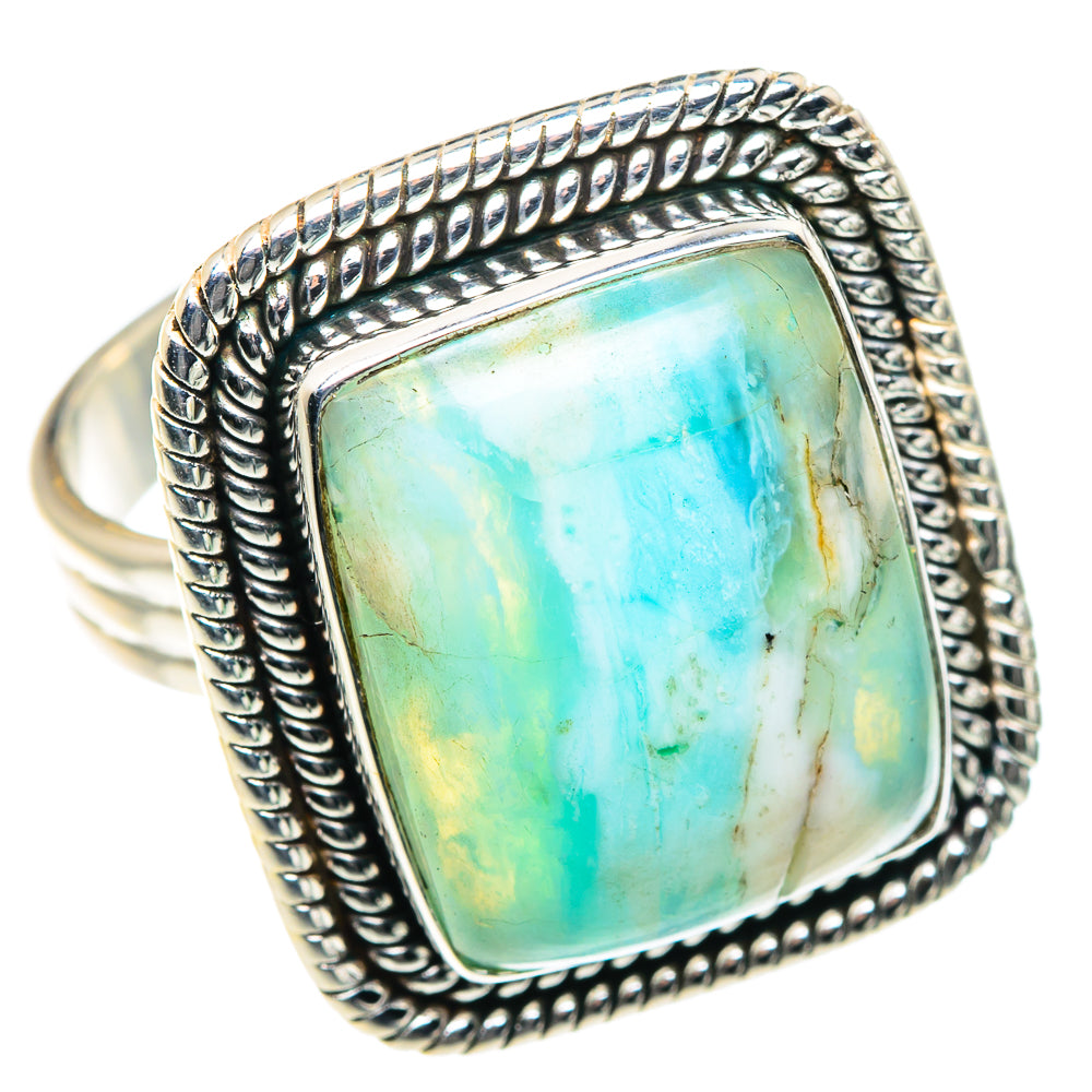 Peruvian Opal Rings handcrafted by Ana Silver Co - RING87547