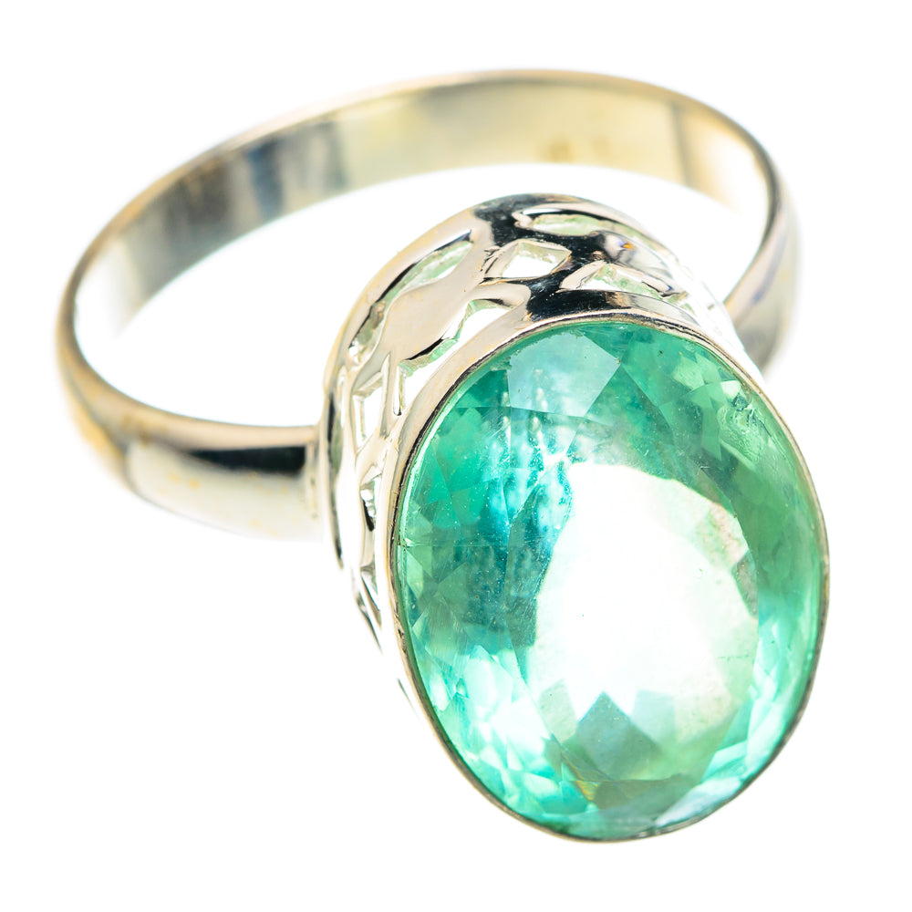 Green Fluorite Rings handcrafted by Ana Silver Co - RING87549