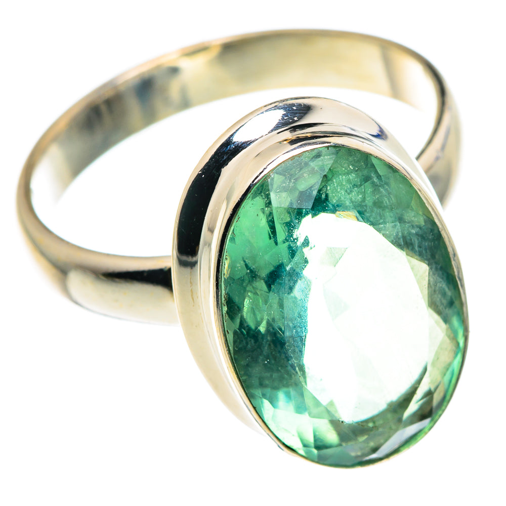 Green Fluorite Rings handcrafted by Ana Silver Co - RING87565