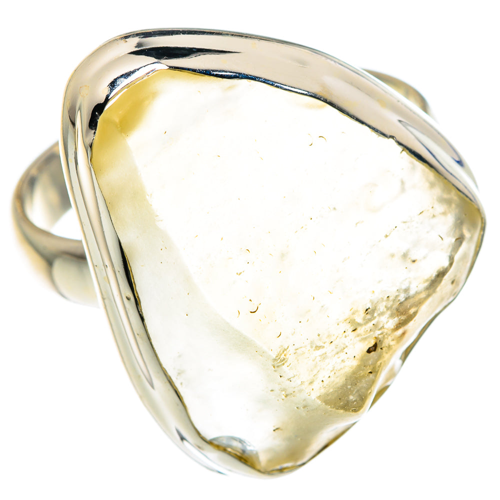 Libyan Desert Glass Rings handcrafted by Ana Silver Co - RING87567