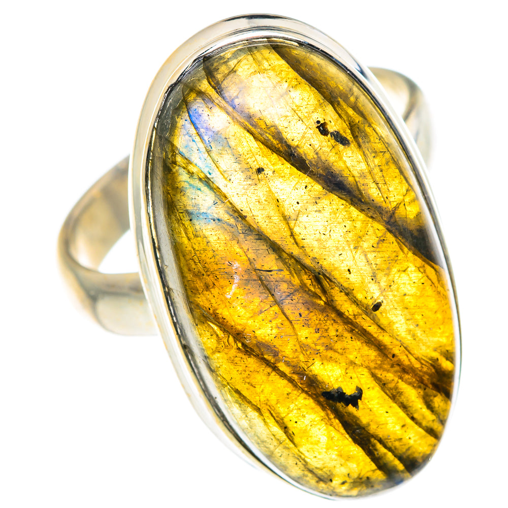 Labradorite Rings handcrafted by Ana Silver Co - RING87575
