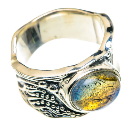 Labradorite Rings handcrafted by Ana Silver Co - RING87577
