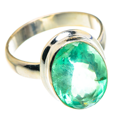 Green Fluorite Rings handcrafted by Ana Silver Co - RING87579