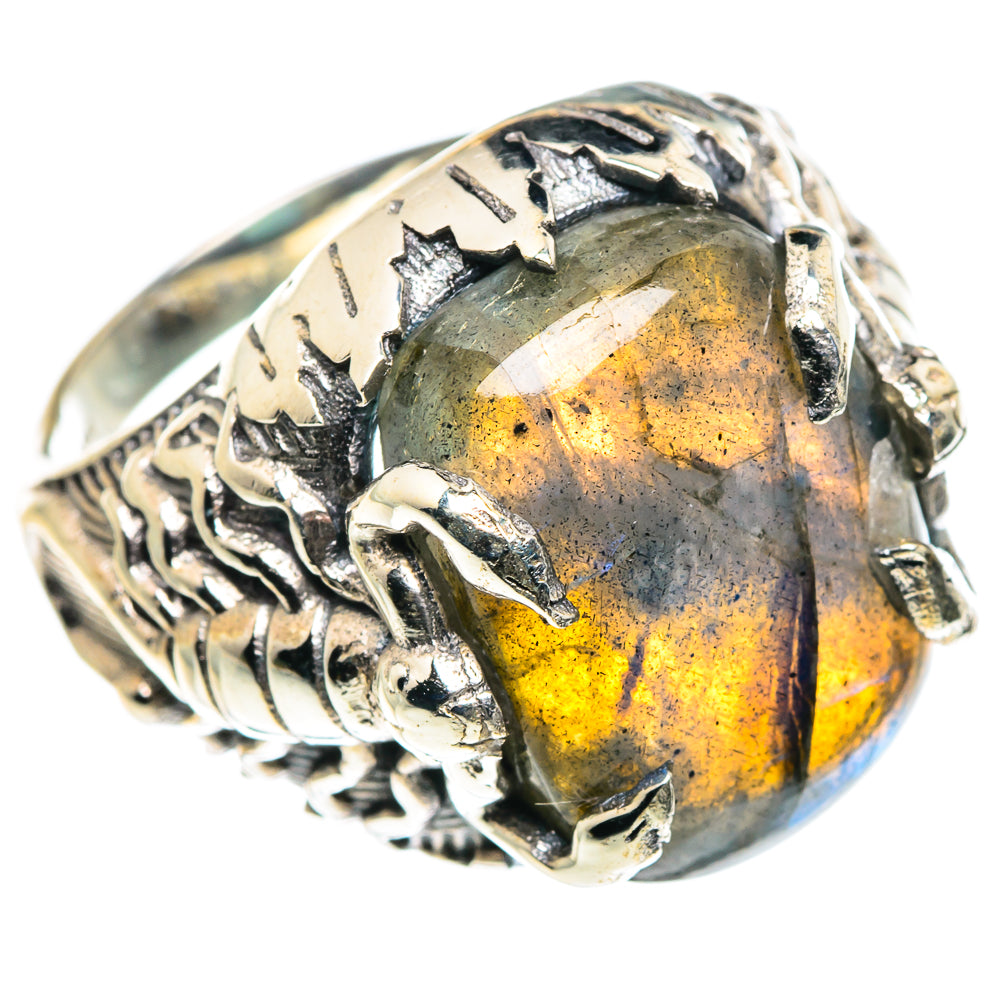 Labradorite Rings handcrafted by Ana Silver Co - RING87586