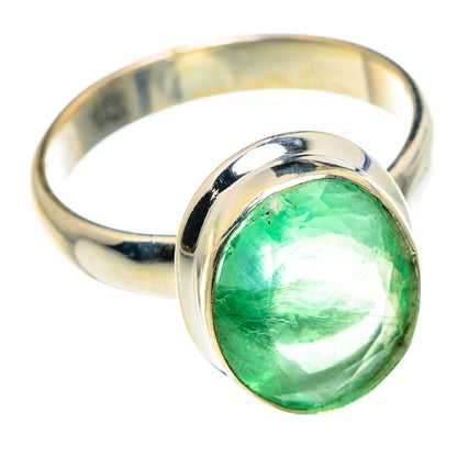 Green Fluorite Rings handcrafted by Ana Silver Co - RING87588