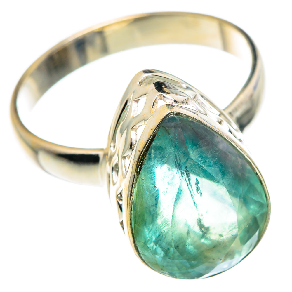 Blue Fluorite Rings handcrafted by Ana Silver Co - RING87589