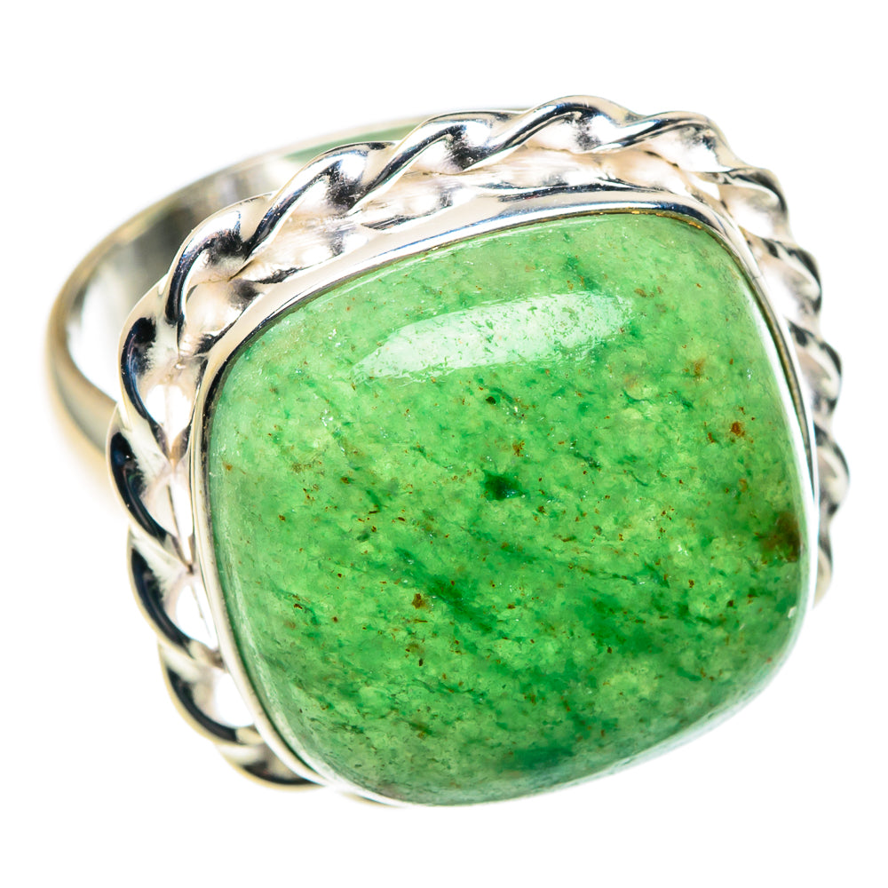 Green Aventurine Rings handcrafted by Ana Silver Co - RING87597