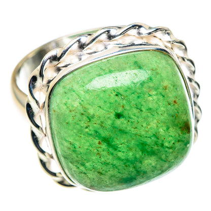 Green Aventurine Rings handcrafted by Ana Silver Co - RING87597