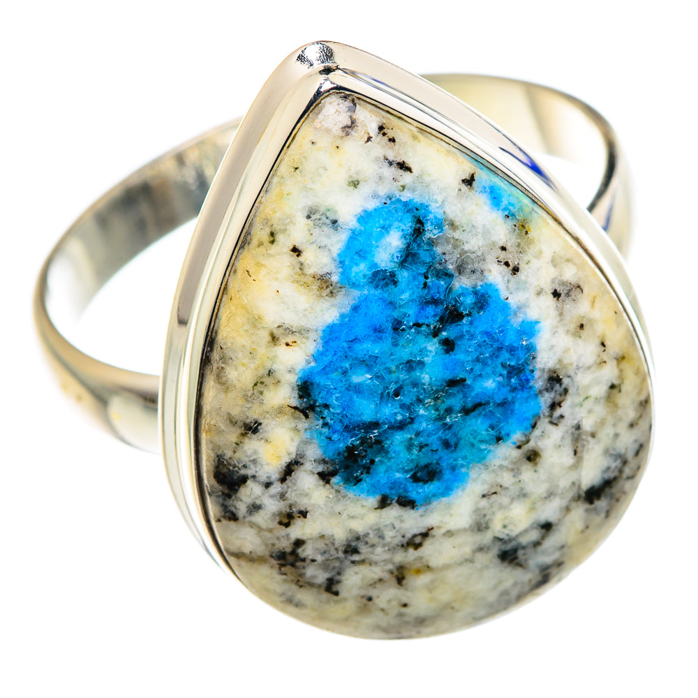K2 Blue Azurite Rings handcrafted by Ana Silver Co - RING87619 - Photo 2