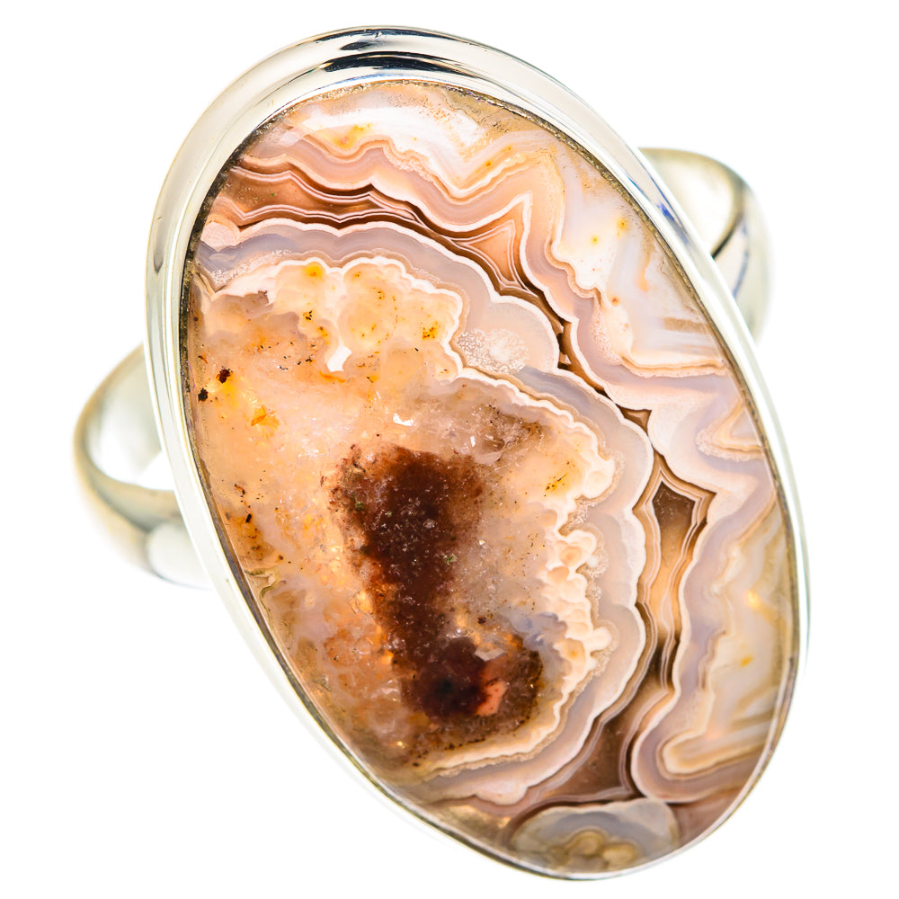 Crazy Lace Agate Rings handcrafted by Ana Silver Co - RING87627