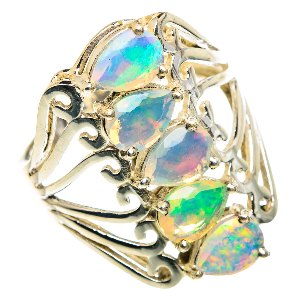 Ethiopian Opal Rings handcrafted by Ana Silver Co - RING87644