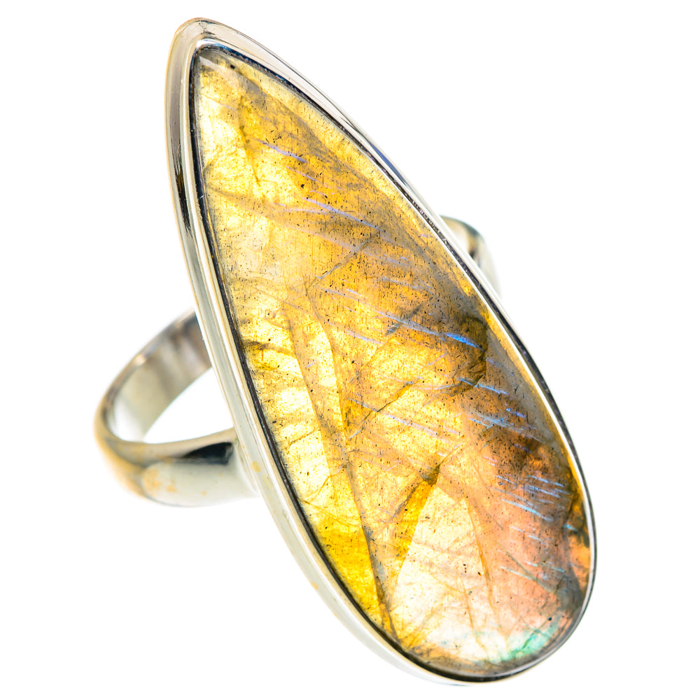 Labradorite Rings handcrafted by Ana Silver Co - RING87651
