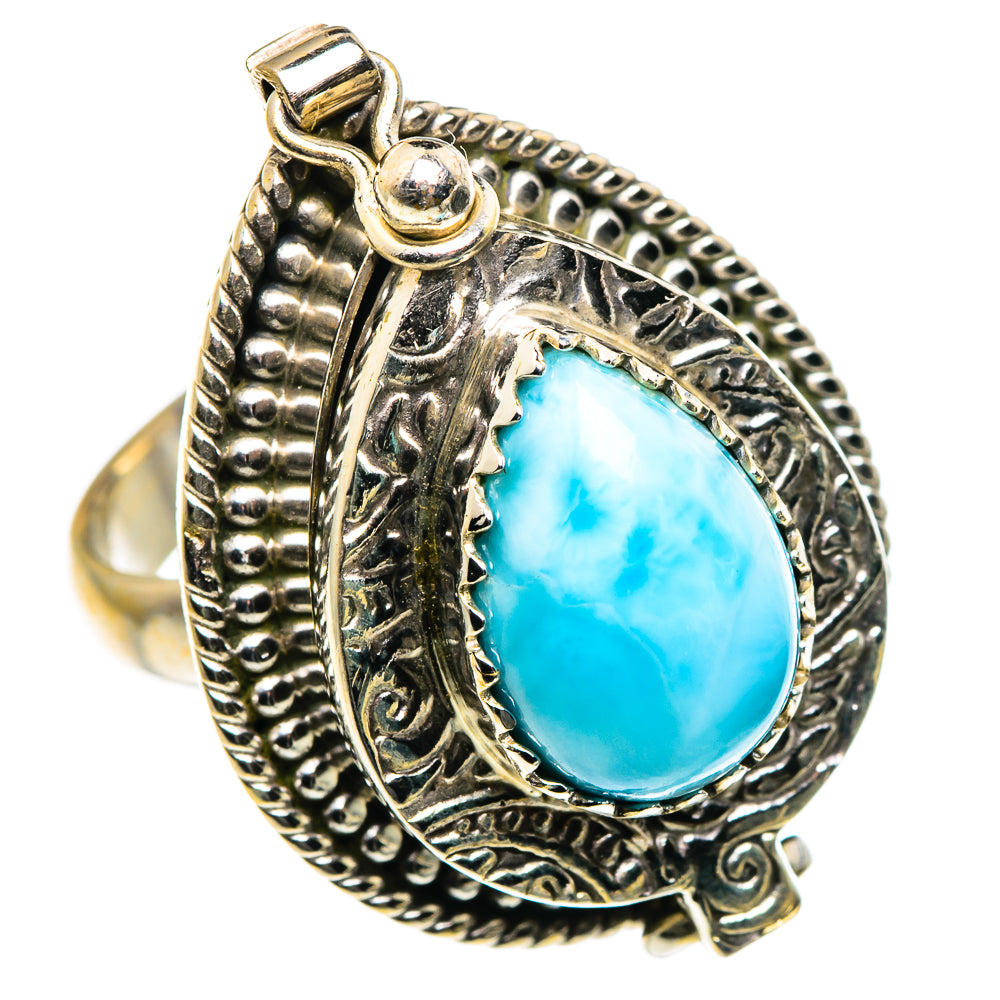 Larimar Rings handcrafted by Ana Silver Co - RING87653