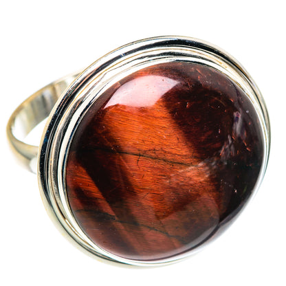Red Tiger Eye Rings handcrafted by Ana Silver Co - RING87660