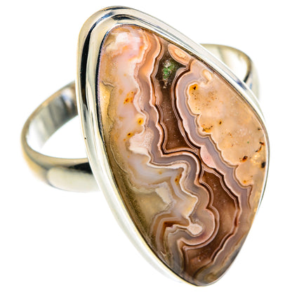 Crazy Lace Agate Rings handcrafted by Ana Silver Co - RING87663