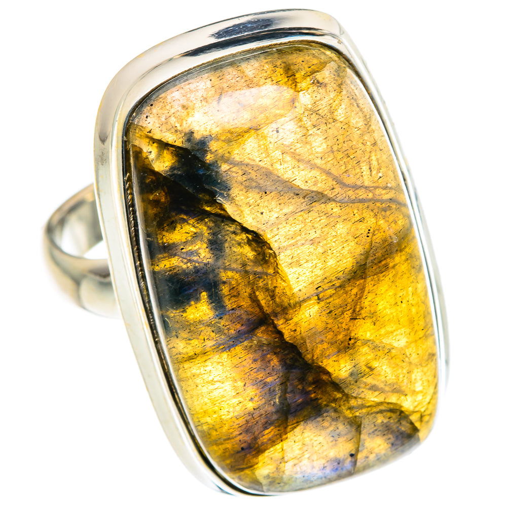 Labradorite Rings handcrafted by Ana Silver Co - RING87673