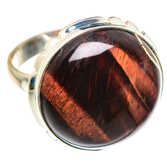 Red Tiger Eye Rings handcrafted by Ana Silver Co - RING87680