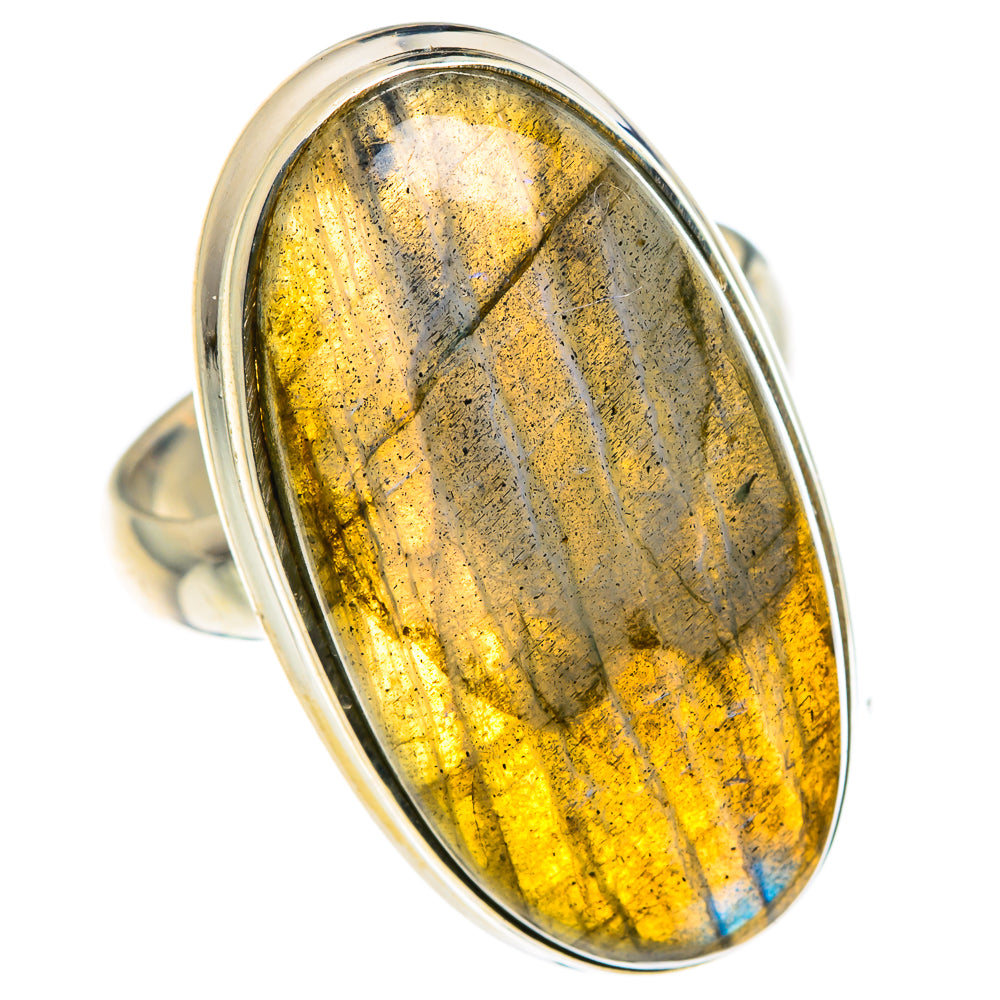 Labradorite Rings handcrafted by Ana Silver Co - RING87690