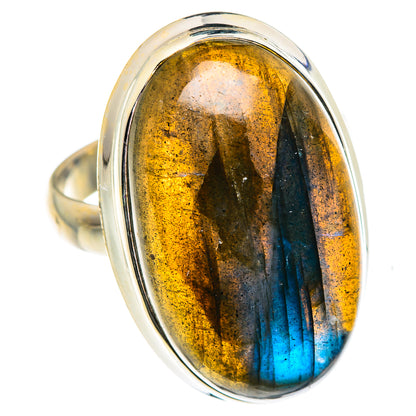 Labradorite Rings handcrafted by Ana Silver Co - RING87697