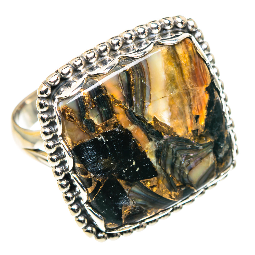 Black Copper Onyx Rings handcrafted by Ana Silver Co - RING87703