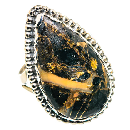Black Copper Onyx Rings handcrafted by Ana Silver Co - RING87704