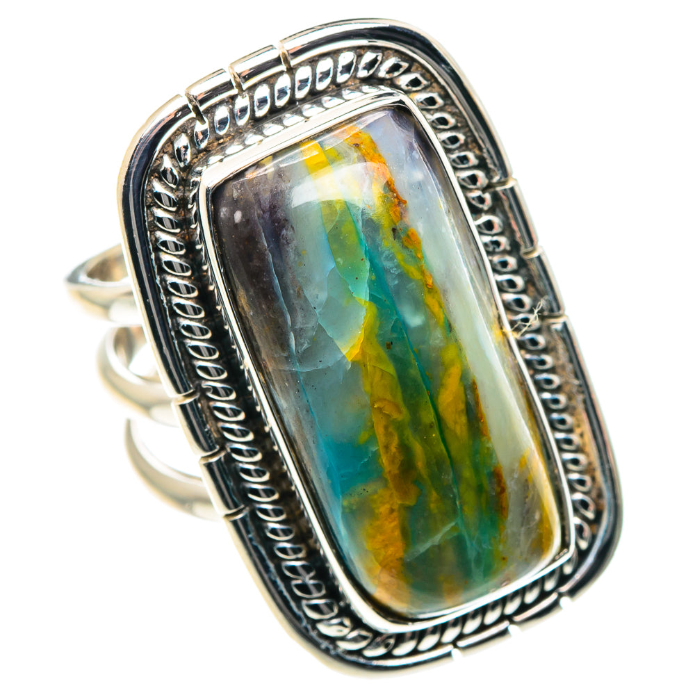 Peruvian Opal Rings handcrafted by Ana Silver Co - RING87716