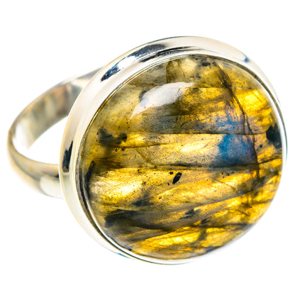 Labradorite Rings handcrafted by Ana Silver Co - RING87717