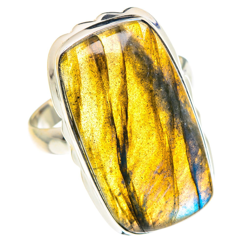 Labradorite Rings handcrafted by Ana Silver Co - RING87719