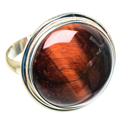 Red Tiger Eye Rings handcrafted by Ana Silver Co - RING87725