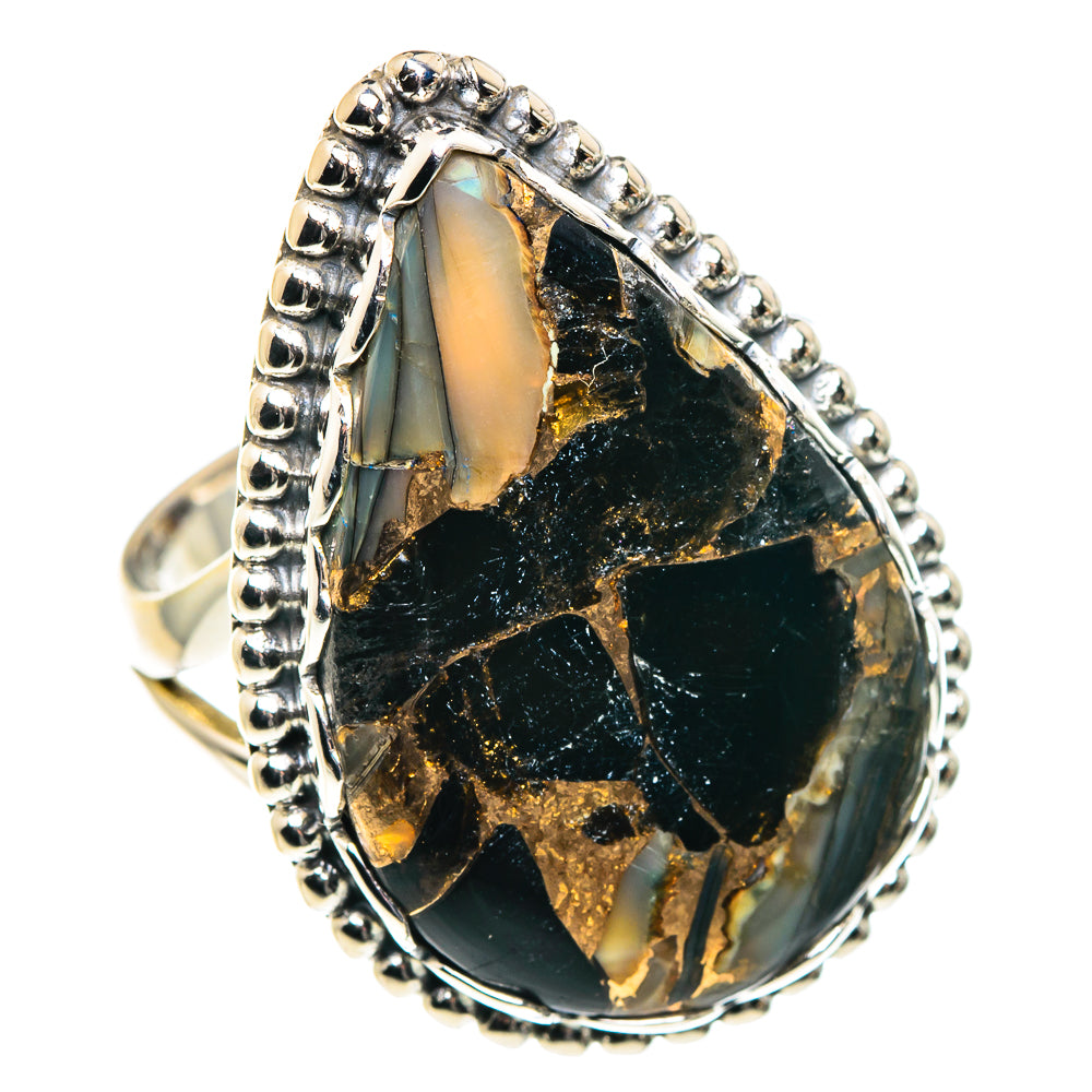 Black Copper Onyx Rings handcrafted by Ana Silver Co - RING87741