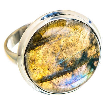 Labradorite Rings handcrafted by Ana Silver Co - RING87753