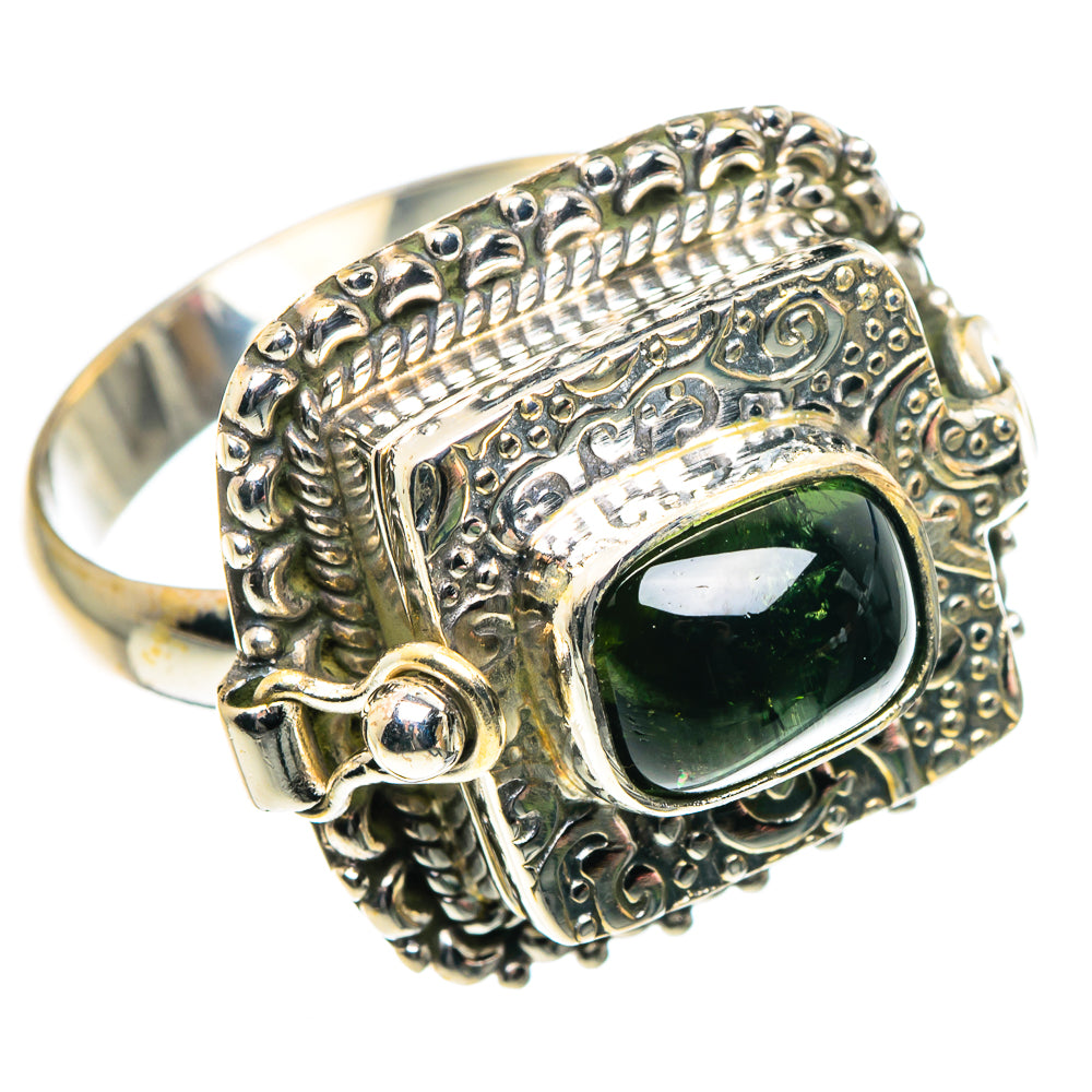 Green Tourmaline Rings handcrafted by Ana Silver Co - RING87757
