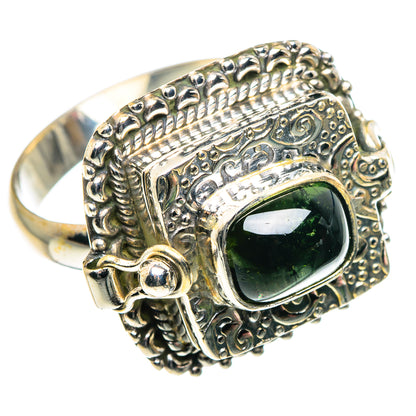 Green Tourmaline Rings handcrafted by Ana Silver Co - RING87757