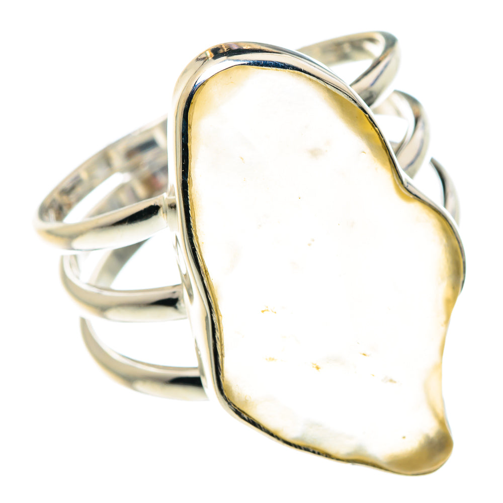 Libyan Desert Glass Rings handcrafted by Ana Silver Co - RING87766 - Photo 2