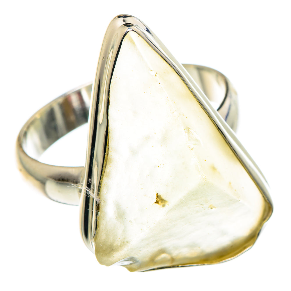 Libyan Desert Glass Rings handcrafted by Ana Silver Co - RING87767